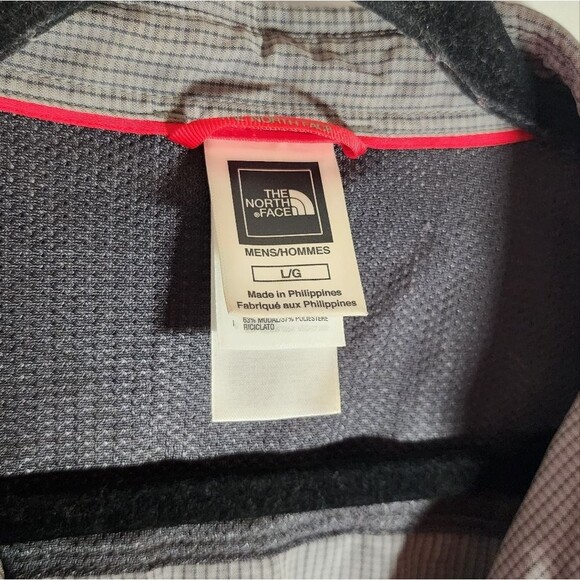 The North Face Men's Lightweight Gray Checkered Button Up Short Sleeve Top L - Picture 2 of 6